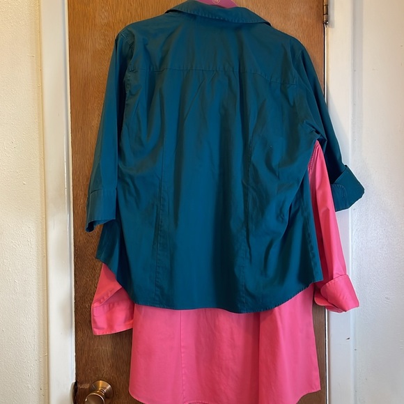 Lot 1 / 2 Items Kirkland Signature And Lady Hathaway. 2 Blouses In 1 Lot. Sz XL - Picture 2 of 9